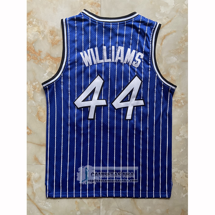 Camiseta Orlando Magic Brandon Williams NO 44 Mitchell & Ness 2009-10 Azul